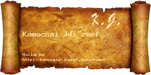 Kamocsai József névjegykártya